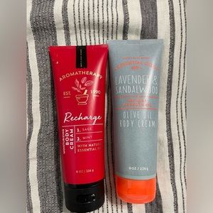Set of 2 aromatherapy body cream from Bath and Body works